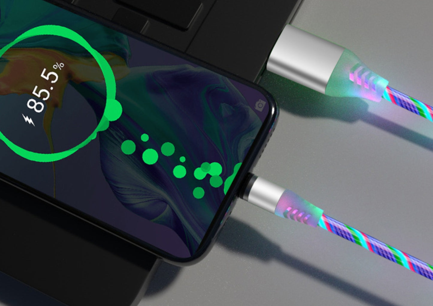 Magnetic LED Charging Cable – For iPhone & Android)