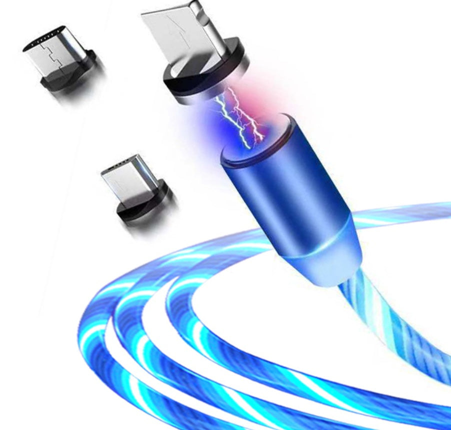 Magnetic LED Charging Cable – For iPhone & Android)