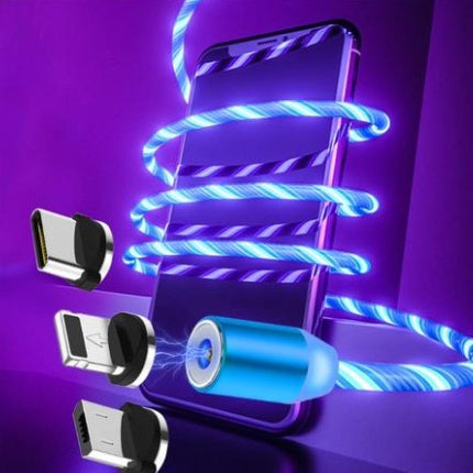 Magnetic LED Charging Cable – For iPhone & Android)