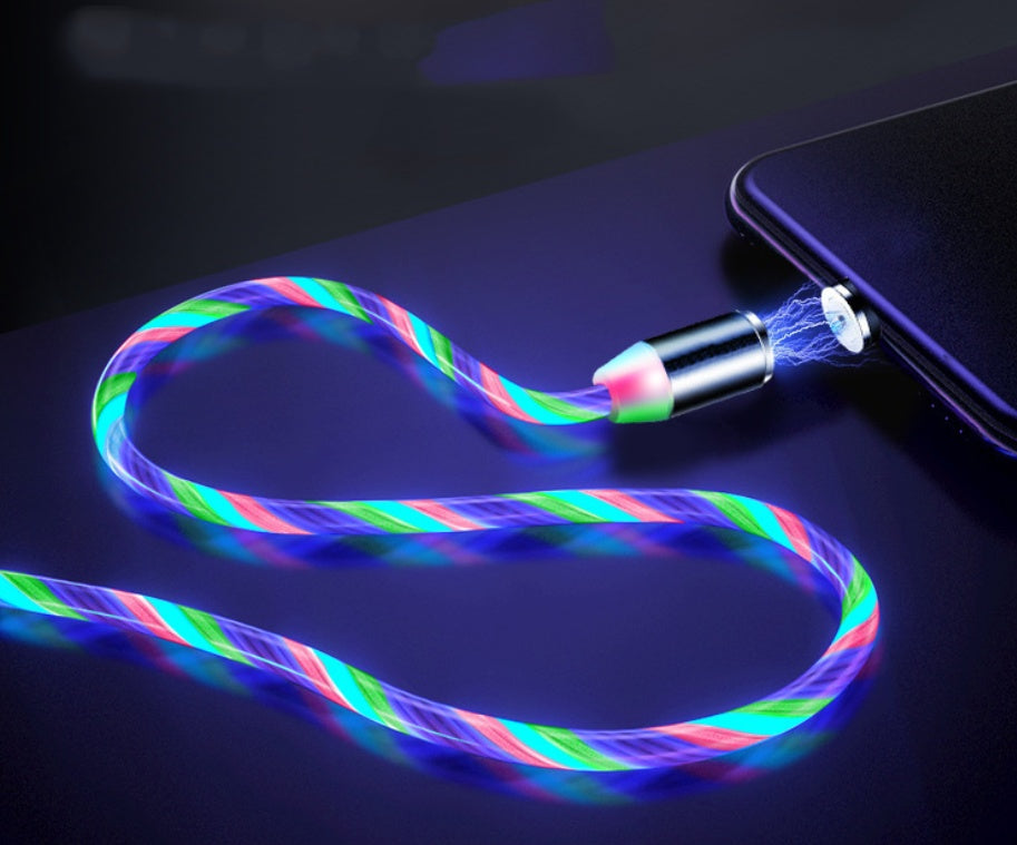 Magnetic LED Charging Cable – For iPhone & Android)