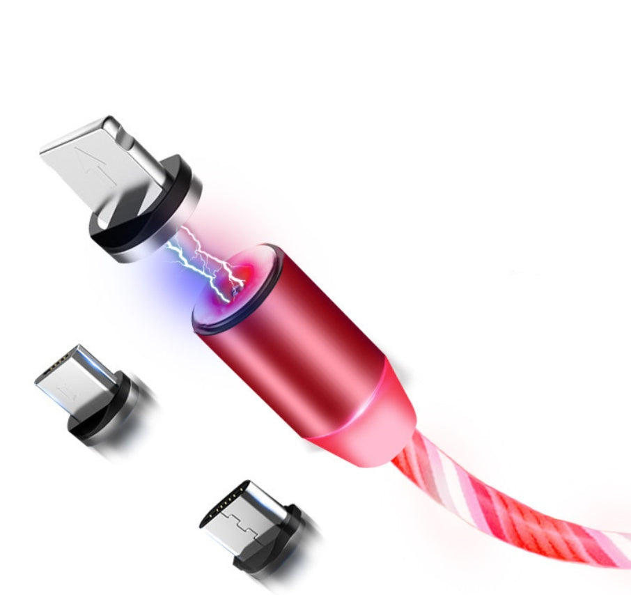 Magnetic LED Charging Cable – For iPhone & Android)