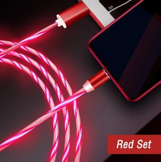 Magnetic LED Charging Cable – For iPhone & Android)