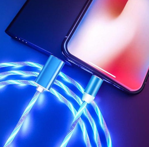 Magnetic LED Charging Cable – For iPhone & Android)